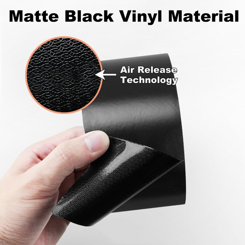 Arespark Matte Black Vinyl Wrap  Self-Adhesive Matte Vinyl Tape for Black Out Chrome Delete Window Trim  Car Chrome Delete Tape DIY Film Sticker with Installation Tools (4in x 30feet) - Image 5